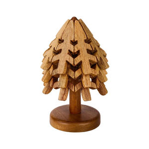 Wooden Tree Coaster Solid <b>Wood</b> <b>Trivet</b> For Kitchen Table Pot And Cup Use Vietnam By 99 Gold Data - Ms Violet - Product Image 3