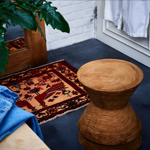 Tabouret en bois massif durable fabriqué en usine de meubles en bois naturel personnalisé, tabouret en bois d'acacia, tabouret en souche de bois - Product Image 4