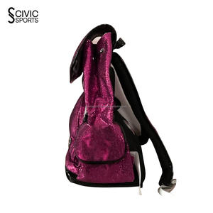 Wholesale Factory Price Cheerleader Sport Bags Latest Design Your Own Casual Sublimated Glitter Cheer <b>Backpack</b> - Product Image 5