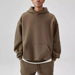 Meilleure vente unisexe pull à capuche surdimensionné de haute qualité 100% coton éponge française brodé épaules tombantes personnalisable - Product Image 1