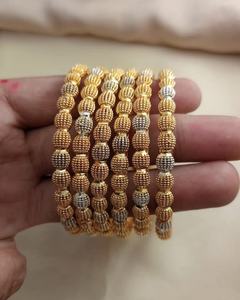 Elegantes brazaletes completos de nuevo color Recién llegados Diseños antiguos para mujeres Conjuntos de Boda nupcial de acero inoxidable - Product Image 5