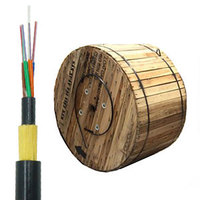 Câble à fibres optiques ADSS G.652D, modèle HNL25-KV200, portée 200m, 6-96 cœurs, prix usine, pour usage Internet/communications