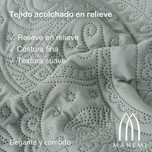 Set Copripiumino Estivo MANEMI Home, Motivo Floreale Classico, 3 Pezzi con 1 o 2 Federe Incluse - Product Image 4