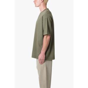 Camiseta Resistente para Uso Diario, Color Verde Oliva Lavado, 100% Algodón, 300 g/m², Corte Holgado - Product Image 3