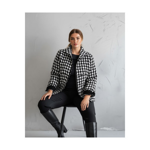 Kaz Ayagı Desen Kışlık Ceket - Product Image 5