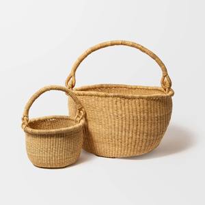 Beautiful african seagrass <b>baskets</b> hand woven <b>sea</b> <b>grass</b> <b>basket</b> natural material organizer piece - Product Image 2