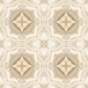 Bookmatch Brown 600x600mm Carreaux de porcelaine polis 60x60cm Carreaux de sol en céramique numérique en marbre vert brillant - Product Image 6