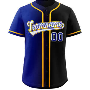 Camiseta de Béisbol de Poliéster 100% Transpirable, Barata y Personalizada al por Mayor de la Liga Mundial, Camisetas de Dos Botones Unisex con Logotipo Personalizado, Servicio OEM - Product Image 6