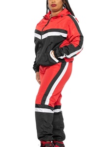 Wholesale Winter 100% Cotton <b>Two</b> <b>Piece</b> Breathable Fleece Thickness Windbreaker <b>Set</b> <b>Mesh</b> Lining Zip Printing Logo Sportswear - Product Image 4