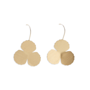 CUCOCUCA YXQ E186 Orecchini pendenti minimalisti in acciaio inossidabile placcato oro, design a forma di trifoglio, adatti per l'uso quotidiano, spedizione UE in 48 ore - Product Image 1