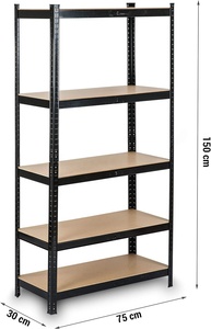 Estantería de acero ajustable y estante de exhibición, función de protección contra la corrosión, estante de almacenamiento de cocina sin pernos - Product Image 4