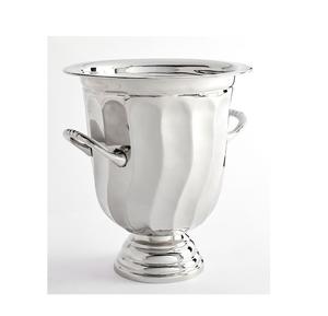 Nouveau refroidisseur de vin en aluminium nickelé Outils de bar en métal de l'Inde Refroidisseur de vin en aluminium Seau à vin en métal refroidisseur - Product Image 5