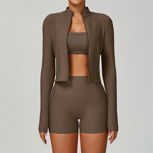 Ropa personalizada Ropa ajustada para yoga Ropa deportiva Fabricantes Traje de ropa de mujer personalizado Conjuntos de fitness para gimnasio Ropa de mujer - Product Image 6