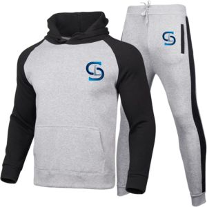 Survêtement de sport pour hommes Survêtement à rayures en polyester Survêtement pour hommes Jogging d'hiver à fermeture éclair complète - Product Image 3