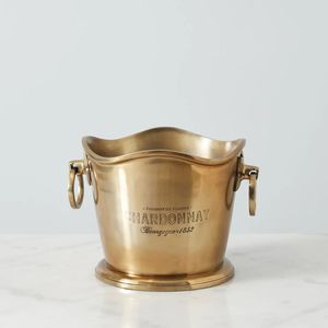 Refroidisseur de vin en métal en aluminium Seau à glace de 5L avec poignée en acier inoxydable pour les occasions de mariage pour seau à champagne - Product Image 1