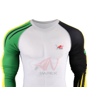 Tendance du moment : Rashguard à manches longues pour homme, tissu extensible et flexible, chemise de sport - Product Image 2