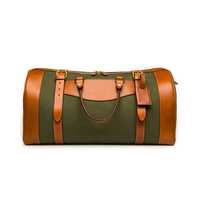 Sac de voyage vintage unisexe en cuir véritable imperméable pliable et écologique avec compartiment de rangement pour chaussures pour le camping et les voyages