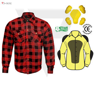 Chemise en flanelle de coton de qualité supérieure avec chemise à boutons résistante au feu et chemises de protection au travail personnalisées pour la protection des hommes - Product Image 2