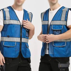 <b>Work</b> Wear Safety Vest Customized New Design High Quality Light Weight Outdoor Wear Reflective Workwear Safety <b>Work</b> Vest <b>for</b> <b>Men</b> - Product Image 5
