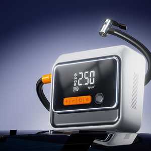 Compresor de Aire Portátil de 12V con Pantalla Digital y Arrancador de Emergencia para Coche, Motocicleta, Bicicleta y Balones - Product Image 1
