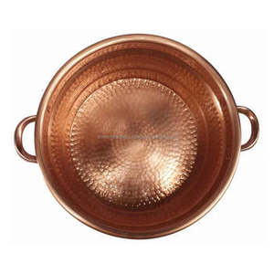 Bol de service de restauration rapide martelé au design moderne, jetable en métal de qualité exclusive pour un mariage élégant et une utilisation en cuisine - Product Image 2