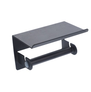 Soporte de papel de hierro de Color negro de diseño Vintage de alta venta, tamaño y forma personalizados, soporte de papel higiénico para restaurante - Product Image 5