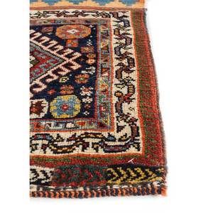 Kiaan Blue Paem-1018 Hand Knotted Wool Rug Geometric Oriental Design <b>Washable</b> Modern for Home Prayer Floor Woven Cotton-Jaipur - Product Image 4