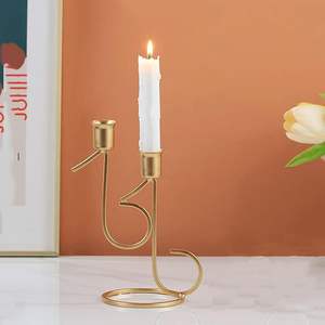 Support à bougie en laiton fait à la main, décoration d'intérieur, accessoire de Noël pour la chambre à coucher et la salle à manger - Product Image 5