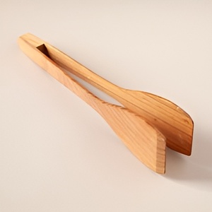 Handcrafted Modern Luxury Standard Size Wooden Matte Finished Salad <b>Tongs</b> Set Handle Marble Stone for <b>Kitchen</b> Utensils Flatware - Product Image 6