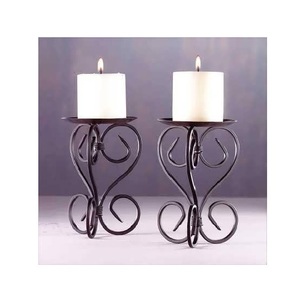 Bougeoirs modernes minimalistes en métal pour bougies chauffe-plat, coniques et cylindriques, idéaux pour la décoration de la maison, du bureau et de la chambre à coucher - Product Image 5