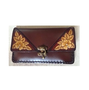 Bolso de mano de cuero con diseño de plumas de pavo real para fiesta, elegante bolso de noche o boda con patrón de caramelo - Product Image 2