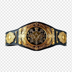 Ceintures de championnat de lutte personnalisées, sangle en cuir du Pakistan, ceinture de champion du monde poids lourd - Product Image 2