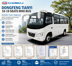 Prix de gros usine Dongfeng Tianyi Mini-bus touristique de ville 10-19 places pour routes de village étroites - Product Image 1