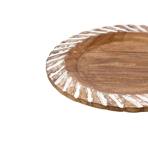 Assiettes de présentation en bois poli naturel de haute qualité bols jetables de forme ronde à vendre - Product Image 4