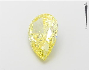 เพชรหลวมเพาะเลี้ยงในห้องปฏิบัติการ รับรองโดย IGI สีเหลืองสดใสทรงลูกแพร์ เพชร HPHT เพาะเลี้ยงในห้องปฏิบัติการ - Product Image 2