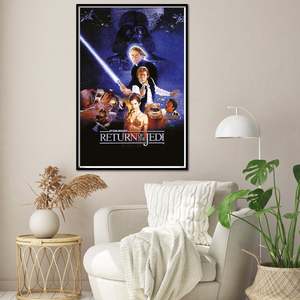 Modern Style Star Wars 'Return of the Jedi' <b>Poster</b> Black <b>Frame</b> Wall Decor - Product Image 1