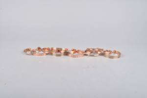 Pulsera de joyería de cobre puro 100% de diseño martillado para mujeres y hombres con 6 potentes imanes brazalete de mano - Product Image 5