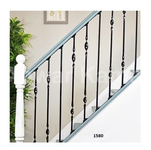 Garde-corps en acier de conception Unique en métal noir Offre Spéciale garde-corps décoratif d'escalier de balcon pour le décor d'intérieur d'hôtel et d'appartement de maison - Product Image 2