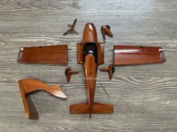 Modelo de Avión Bristell de Madera de Caoba, Envergadura de 26 cm, Duradero, Hecho en Vietnam, Recuerdo, Regalo