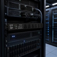 PDU de rack 6 voies 10A, prise standard chinoise, unité de distribution d'alimentation pour armoire de serveur, OEM ODM, logo personnalisé, directement de l'usine