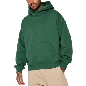 Sudadera con capucha personalizada al por mayor, ropa de calle, sudaderas con capucha para hombre con estampado liso de alta calidad, sudadera extragrande con hombros caídos y ajuste cuadrado para hombre - Product Image 1