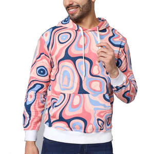 Nuevo diseño Digital impreso transpirable sublimación pulóver Sudadera con capucha para hombres personalizado 100% algodón precio razonable OEM invierno - Product Image 2