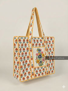 Grand sac fourre-tout en coton fait main avec motif patchwork, imprimé en blocs, poche zippée, style féminin, été, plage, marché, doublure en coton - Product Image 2