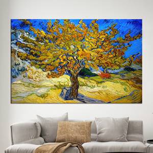 Impresión de árbol de morera de Van Gogh: elegante lienzo decorativo de pared de vidrio templado, enrollado en lienzo tipo galería - Product Image 1