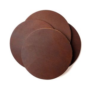 Best selling leather coasters with elegant <b>aesthetic</b> and high durability made for stylish table presentation - Product Image 1
