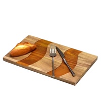Planche à découper en bois cuisine multifonction sac créatif OEM personnalisé tungstène Logo temps Note blocs à découper pièce équilibre