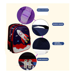 Mochila Escolar Casual para Estudiantes con Diseño 3D - Colores Surtidos - Product Image 4