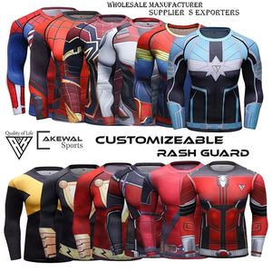 Rashguard Unisexe Premium de Haute Qualité, Conception Personnalisée OEM, Imprimé par Sublimation, Séchage Rapide, Respirant, Écologique, pour Fitness, Manches Longues - Product Image 6