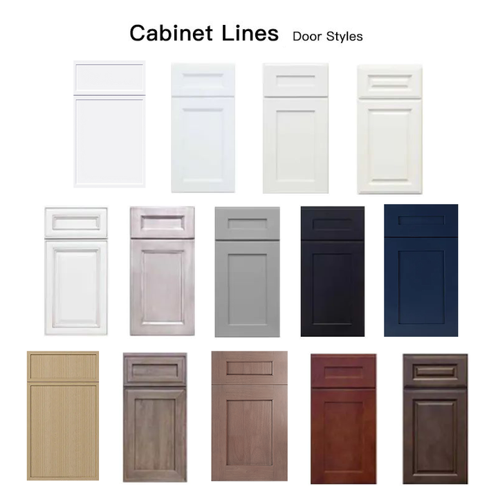 Modern Solid Wood RTA Kitchen Cabinets for Wholesale Thailand Kitchen ...