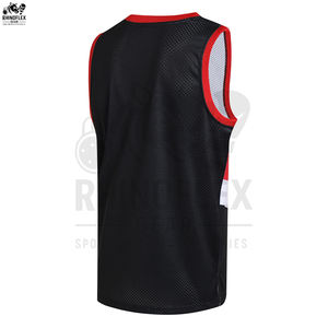 Conjuntos de Camisetas de Baloncesto sin Mangas Transpirables de Alta Calidad, Cómodas, 100% Poliéster, el Mejor Diseño y Color - Product Image 5